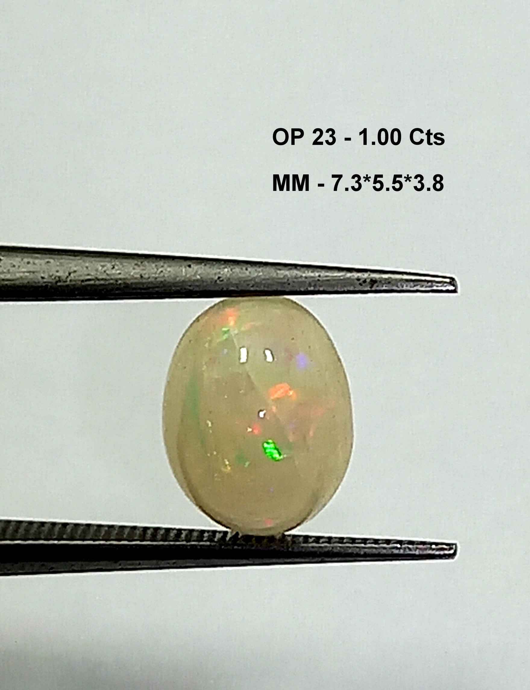1.00 Cts Natural Australian Opal Gemstone Oval Cabochon 7.3*5.5 MM OP23