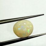 1.30 Cts Natural Australian Opal Gemstone Oval Cabochon 7.9*6.8 MM OP22