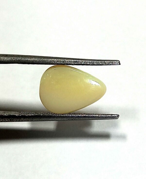2.01 Cts Natural Australian Opal Gemstone Pear Cabochon White Multicolor 11.5*8.4 MM OP1