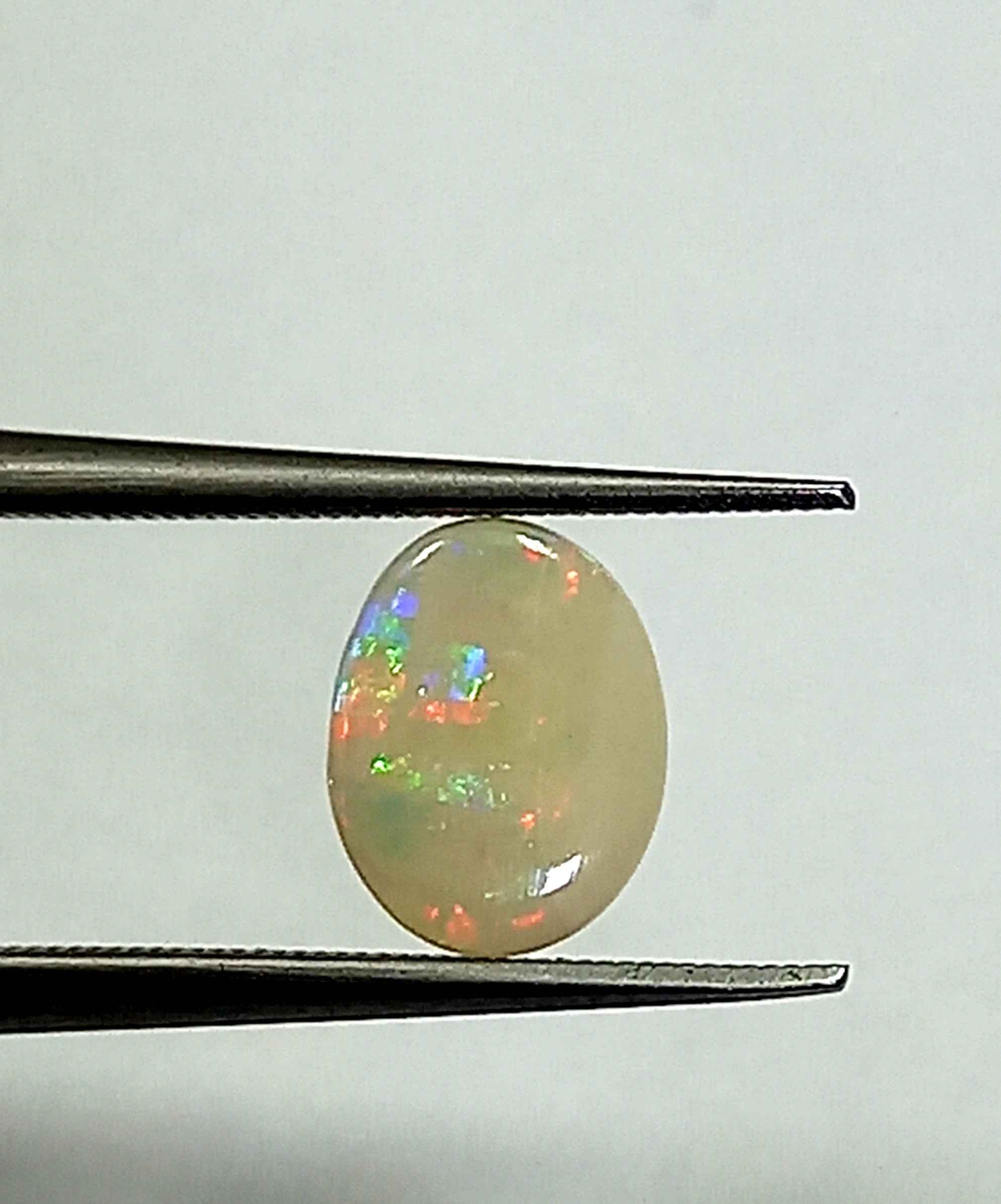 1.00 Cts Natural Australian Opal Gemstone Oval Cabochon 7.3*5.5 MM OP23