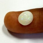 1.30 Cts Natural Australian Opal Gemstone Oval Cabochon 7.9*6.8 MM OP22