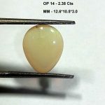 2.38 Cts Natural Australian Opal Gemstone Pear Cabochon 12.6*10.5 MM OP14