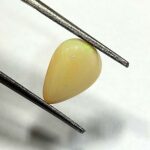2.01 Cts Natural Australian Opal Gemstone Pear Cabochon White Multicolor 11.5*8.4 MM OP1