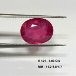 5.00 Cts Natural Pink Ruby Gemstone Oval Cut 11.2*8.8 MM R121