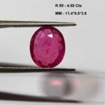 4.50 Cts Oval Cut Natural Pink Ruby Gemstone 11.4*9.5 MM R89