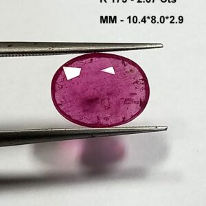 2.67 Cts Burma Red Ruby Oval Cut Gemstone 10.4*8 MM R173