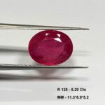 5.20 Cts Natural Pink Ruby Gemstone Oval Cut 11.3*8.9 MM R125