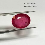 3.30 Cts Natural Pink Ruby Gemstone Oval Cut 10*7.8 MM R113