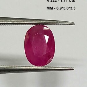1.11 Cts Natural African Pink Ruby Gemstone Oval Cut 6.9*5 MM R222