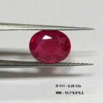 5.25 Cts Oval Cut Natural Pink Ruby Gemstone 10.7*8.8 MM R111