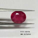 5.25 Cts Oval Cut Natural Pink Ruby Gemstone 10.7*8.8 MM R111