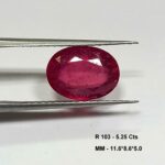 5.25 Cts Natural Pink Ruby Gemstone Oval Cut 11.6*8.6 MM R103