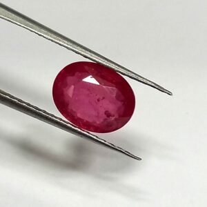 3.30 Cts Natural Pink Ruby Gemstone Oval Cut 10*7.8 MM R113