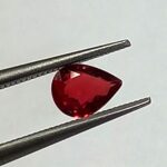 0.21 Cts Red Ruby Natural Burma Gemstone Pear Cut 4.5*3.3 MM R200