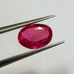 1.28 Cts Natural Burma Red Ruby Gemstone Oval Cut 7.8*5.5 MM R196