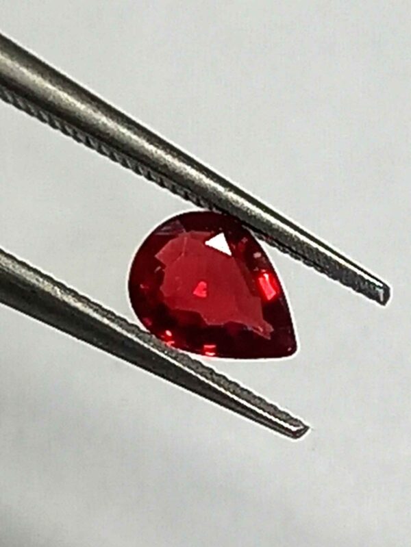 0.21 Cts Red Ruby Natural Burma Gemstone Pear Cut 4.5*3.3 MM R200