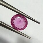 0.61 Cts Natural Burma Pink Ruby Gemstone Oval Cut 5.0*4.4 MM R186