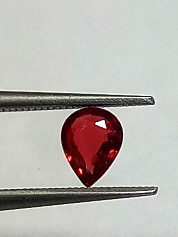 0.21 Cts Red Ruby Natural Burma Gemstone Pear Cut 4.5*3.3 MM R200