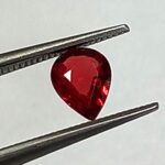 0.21 Cts Red Ruby Natural Burma Gemstone Pear Cut 4.5*3.3 MM R200