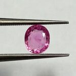 0.61 Cts Natural Burma Pink Ruby Gemstone Oval Cut 5.0*4.4 MM R186