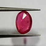 1.28 Cts Natural Burma Red Ruby Gemstone Oval Cut 7.8*5.5 MM R196