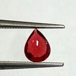 0.21 Cts Red Ruby Natural Burma Gemstone Pear Cut 4.5*3.3 MM R200