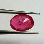 1.28 Cts Natural Burma Red Ruby Gemstone Oval Cut 7.8*5.5 MM R196