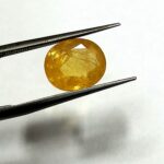 3.51 Cts Natural Bangkok Yellow Sapphire Gemstone Oval Cut 9.6*7.9 MM YS22
