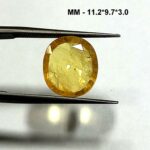 3.90 Cts Natural Bangkok Yellow Sapphire Gemstone Oval Cut 11.2*9.7 MM YS4