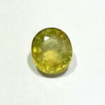 4.46 Cts Natural Bangkok Yellow Sapphire Gemstone Oval Cut 9.8*8.8 MM YS596