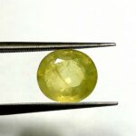 3.50 Cts Natural Bangkok Oval Cut Yellow Sapphire Gemstone 9.4*8.3 MM YS588