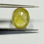 3.05 Cts Natural Bangkok Yellow Sapphire Gemstone Oval Cut 9.4*8 MM YS604