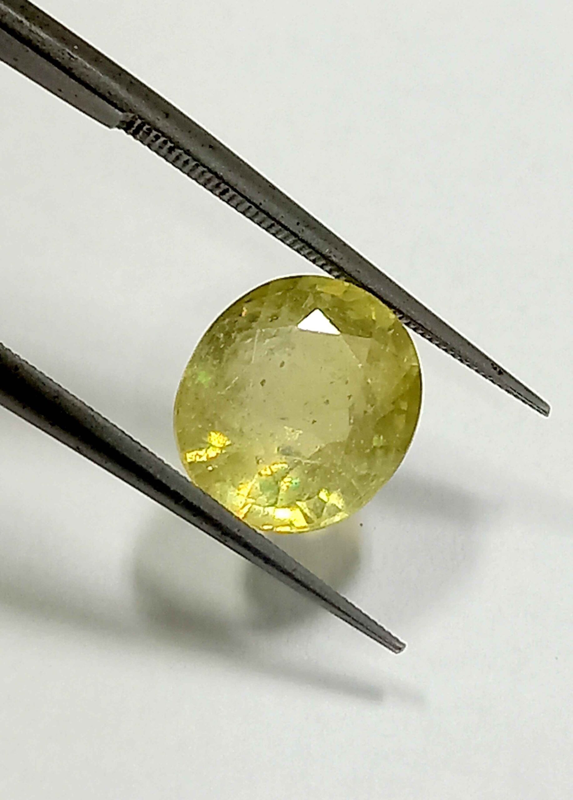 NATURALYELLOWSAPPHIREGEMSTONE3_c123a0b0-9c52-445c-adaa-9bd0b0ea059d 4.46 Cts Natural Bangkok Yellow Sapphire Gemstone Oval Cut 9.8*8.8 MM YS596