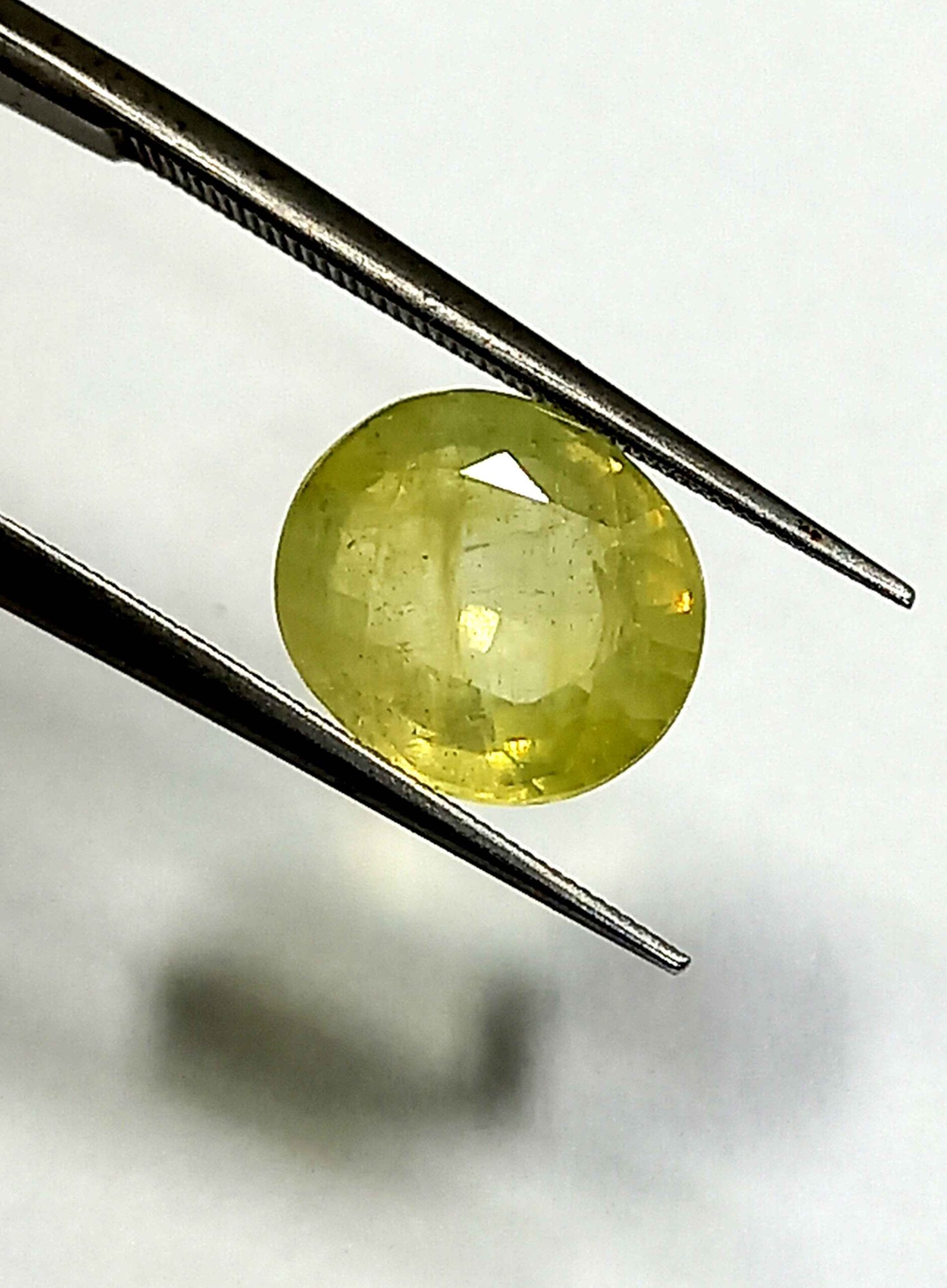 NATURALYELLOWSAPPHIREGEMSTONE3_efa51b98-915a-4c4b-a3c7-ed841d63a3ce 3.50 Cts Natural Bangkok Oval Cut Yellow Sapphire Gemstone 9.4*8.3 MM YS588