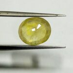 3.05 Cts Natural Bangkok Yellow Sapphire Gemstone Oval Cut 9.4*8 MM YS604