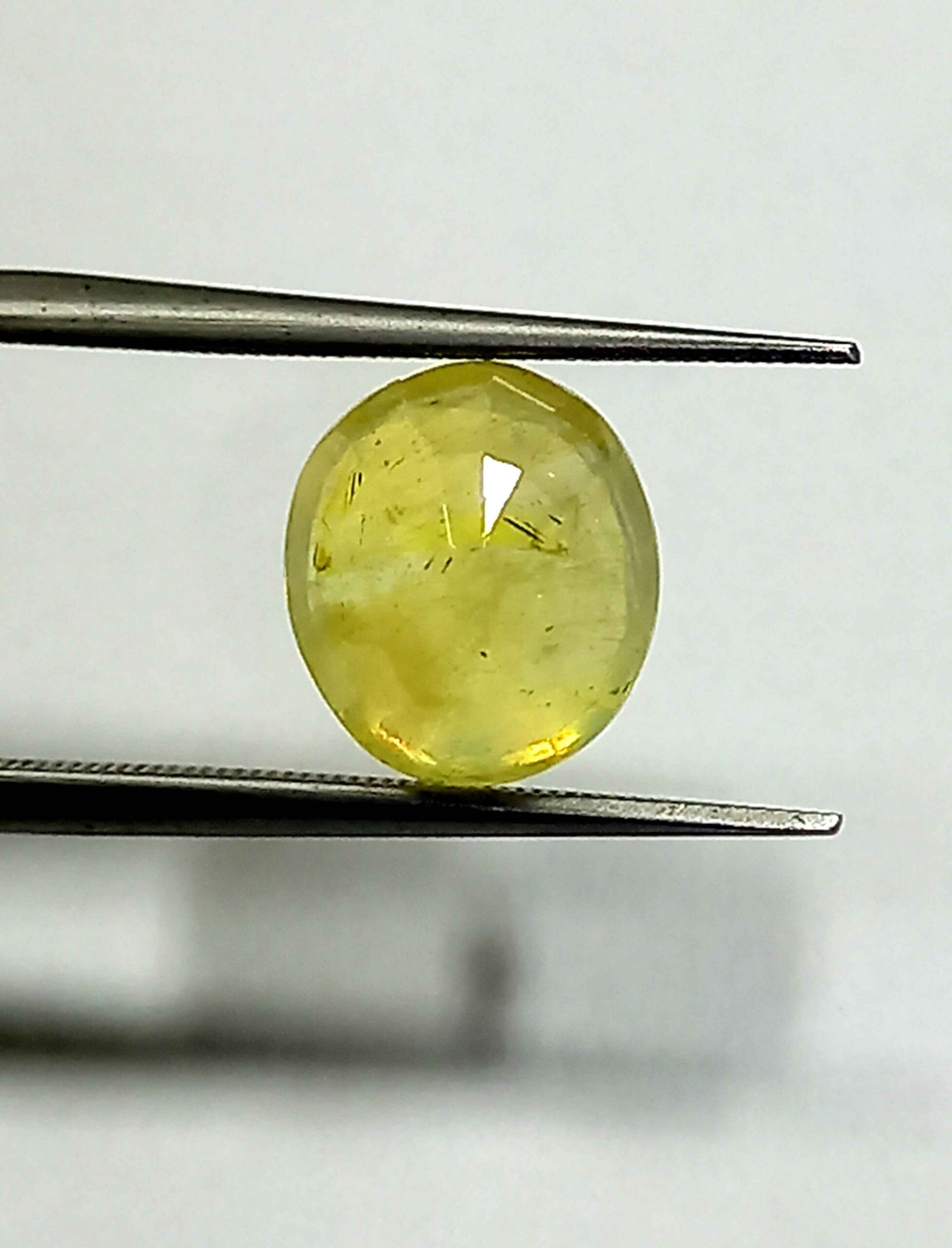 NATURALYELLOWSAPPHIREGEMSTONE4_6f7ed594-daa9-45f4-bf2b-25685fbc3eb4 3.49 Cts Oval Cut Natural Bangkok Yellow Sapphire Gemstone 8.9*8.1 MM YS592