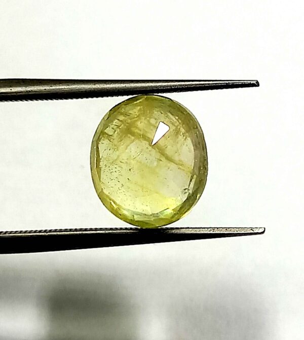 3.50 Cts Natural Bangkok Oval Cut Yellow Sapphire Gemstone 9.4*8.3 MM YS588