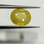 3.05 Cts Natural Bangkok Yellow Sapphire Gemstone Oval Cut 9.4*8 MM YS604
