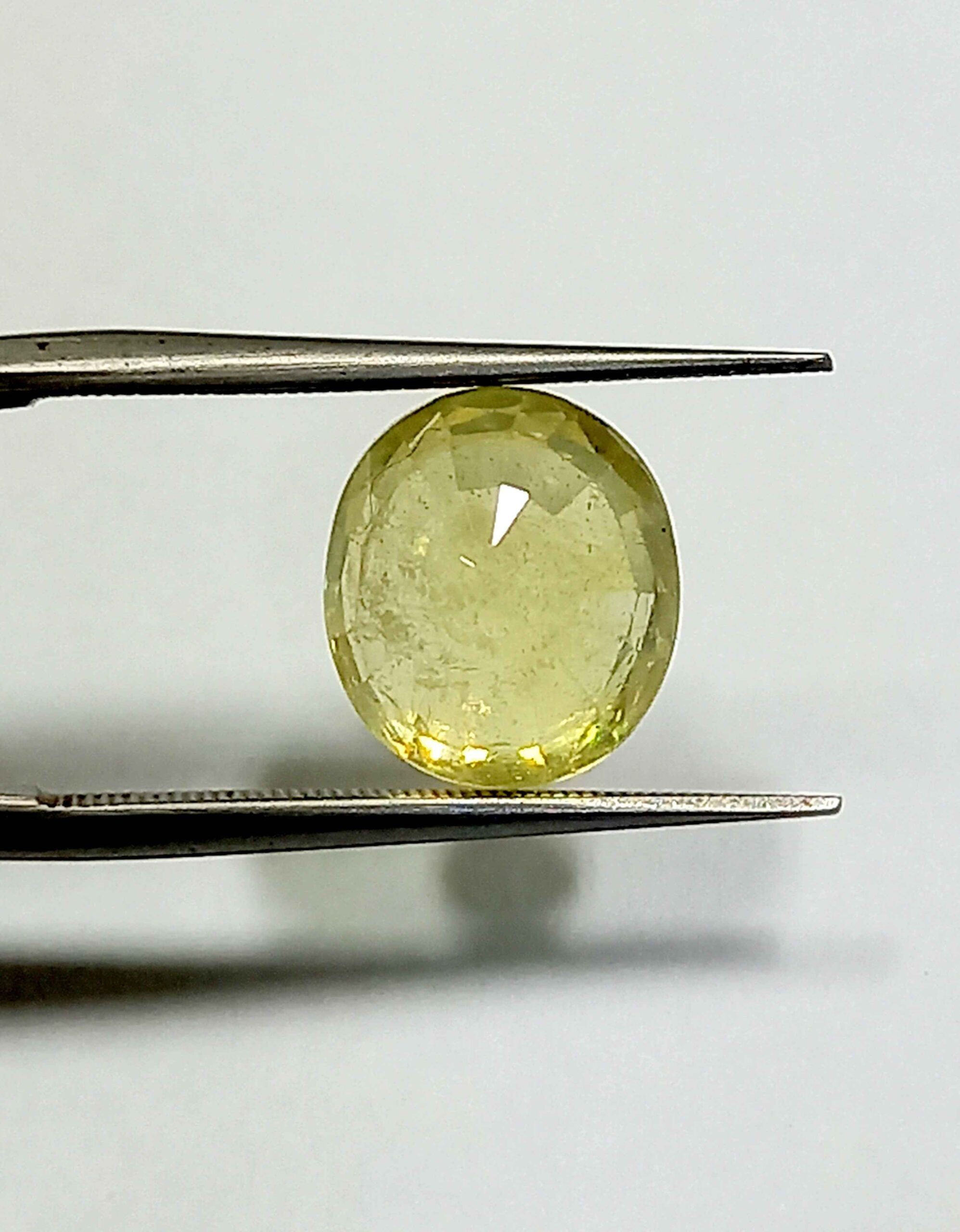NATURALYELLOWSAPPHIREGEMSTONE5_edae8c71-cd0b-4ebf-b1fd-c0be5a6050f5 4.46 Cts Natural Bangkok Yellow Sapphire Gemstone Oval Cut 9.8*8.8 MM YS596