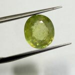 3.70 Cts Oval Cut Natural Bangkok Yellow Sapphire Gemstone 9.8*8.7 MM YS587