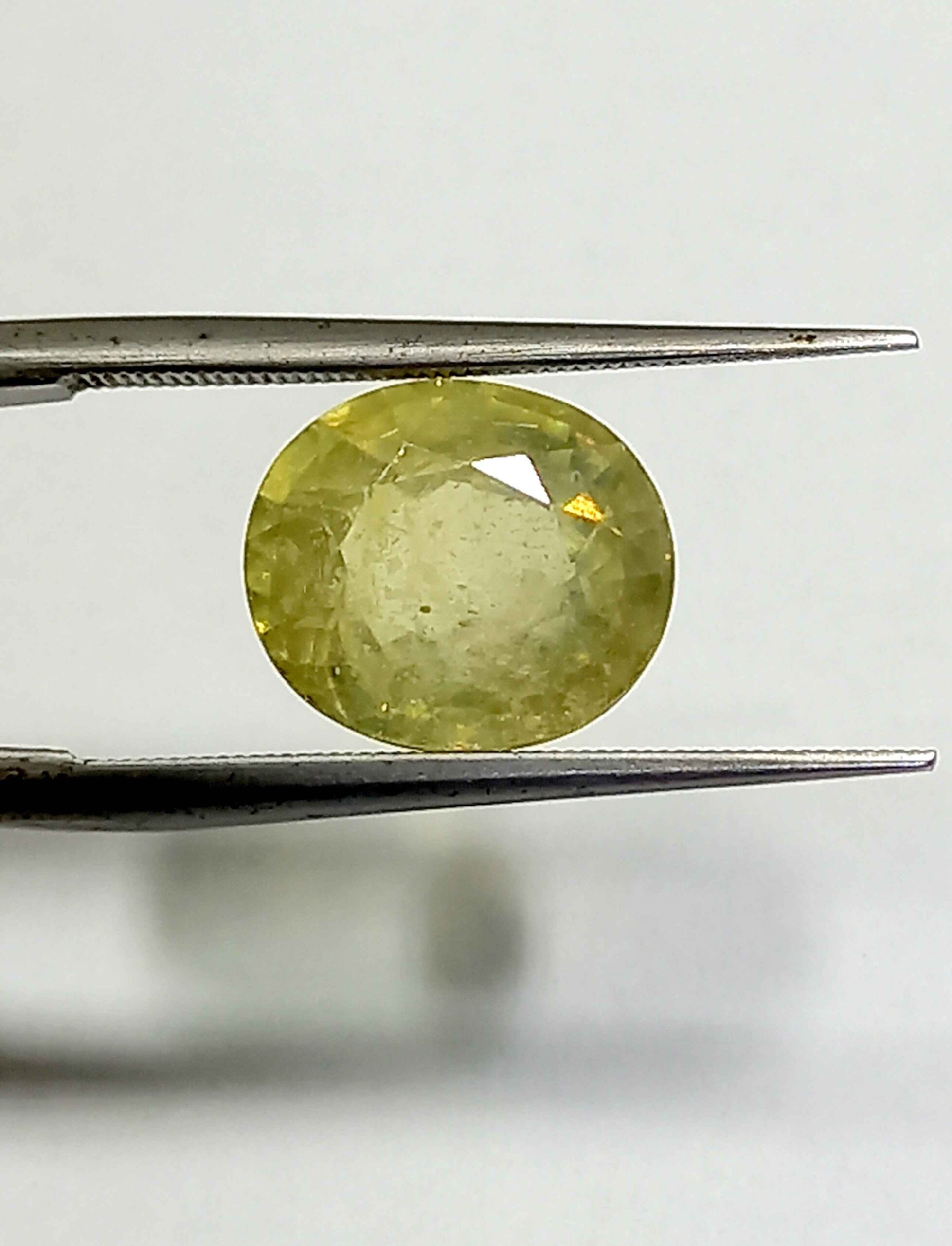 NATURALYELLOWSAPPHIREGEMSTONE6_ea5694d9-9039-44ed-8abc-cc225faef0e1 4.46 Cts Natural Bangkok Yellow Sapphire Gemstone Oval Cut 9.8*8.8 MM YS596