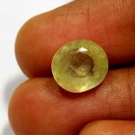 3.50 Cts Natural Bangkok Oval Cut Yellow Sapphire Gemstone 9.4*8.3 MM YS588