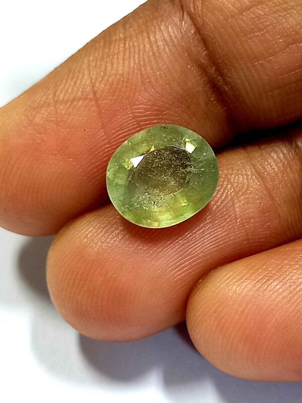 3.70 Cts Oval Cut Natural Bangkok Yellow Sapphire Gemstone 9.8*8.7 MM YS587