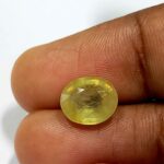 3.05 Cts Natural Bangkok Yellow Sapphire Gemstone Oval Cut 9.4*8 MM YS604