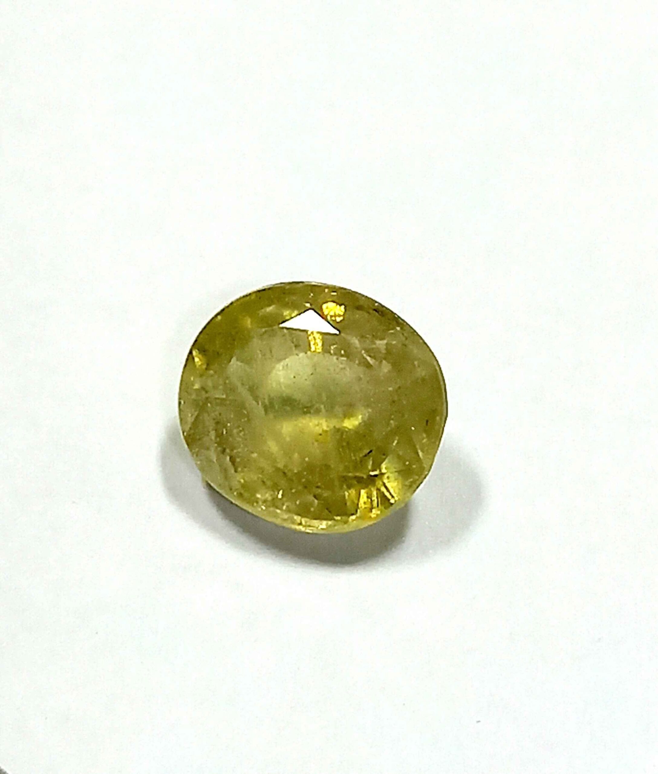 NATURALYELLOWSAPPHIREGEMSTONE9_3f13e380-d870-4ba0-a0e1-604d176e34d5 4.37 Cts Oval Cut Natural Bangkok Yellow Sapphire Gemstone 10.1*8.7 MM YS600