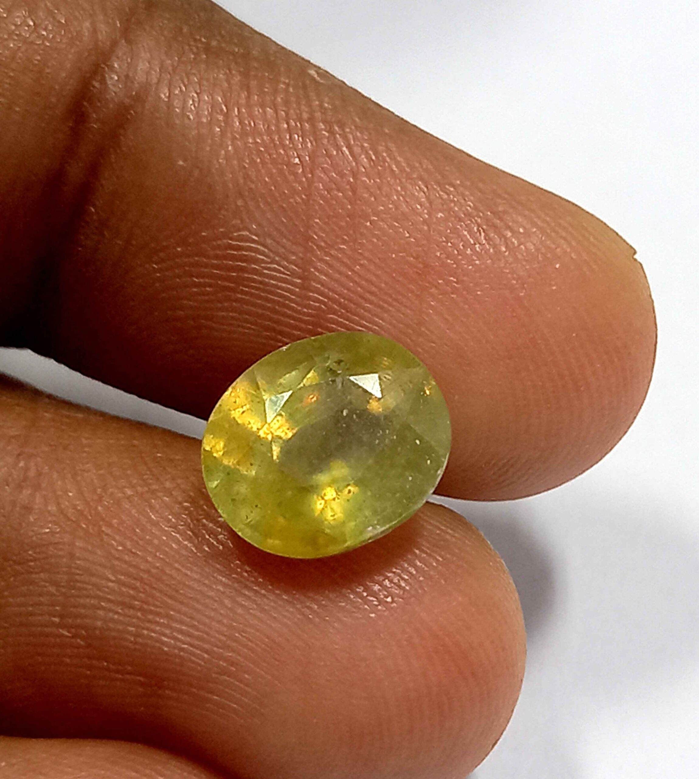 NATURALYELLOWSAPPHIREGEMSTONE9_cb1c4376-01b1-474f-9d07-ad5781f5ef64 3.70 Cts Natural Bangkok Yellow Sapphire Gemstone Oval Cut 9.4*8 MM YS586