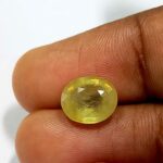 3.05 Cts Natural Bangkok Yellow Sapphire Gemstone Oval Cut 9.4*8 MM YS604