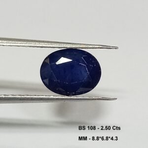 2.50 Cts Blue Sapphire Natural Gemstone Oval Cut