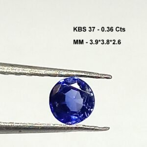 0.36 Cts Kashmir Blue Sapphire Round Cut