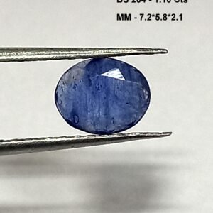 1.10 Cts Burma Blue Sapphire Oval Cut Gemstone